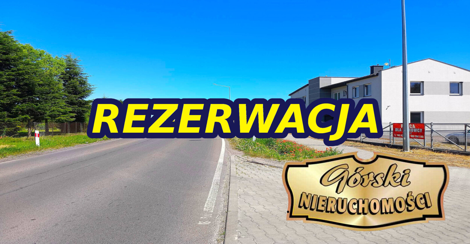 REZERWACJA LOGO - Nieruchomości Krzysztof Górski Zamość, biuro nieruchomości, domy, mieszkania, działki, lokale, sprzedaż nieruchomości, wynajem nieruchomości